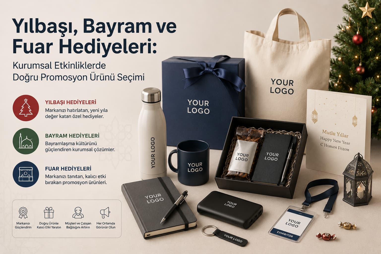 Yılbaşı, Bayram ve Fuar Hediyeleri: Kurumsal Etkinliklerde Doğru Promosyon Ürünü Seçimi