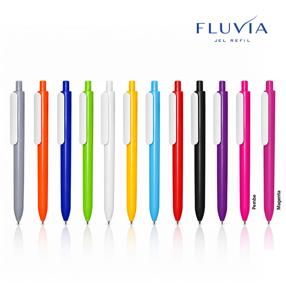 Fluvia İnce Jel Tükenmez Kalem - 1006-B-J-F